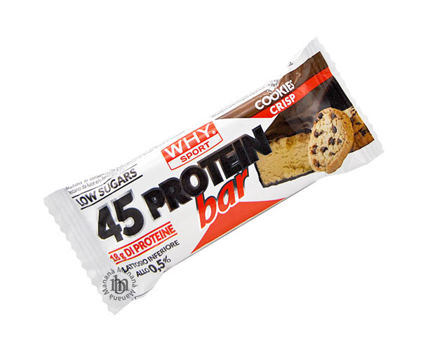 Why Sport 45 Protein Bar Cookies Crisp 45 g.