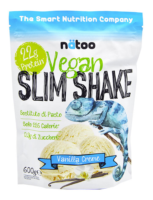Natoo Slim Shake Vegan Vaniglia 600 g.