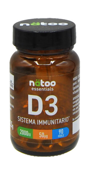 Natoo Essential Vitamina D3 2000 UI 90 Perle