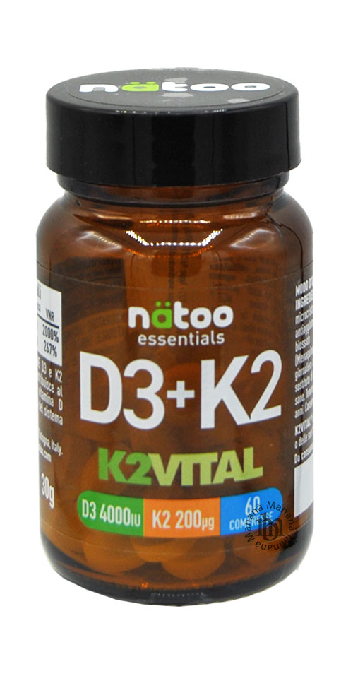 Natoo Essential Vitamina D3+K2 (K2VITAL®) 60 Compresse